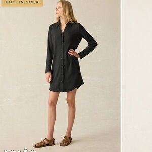Flannel shirt dress